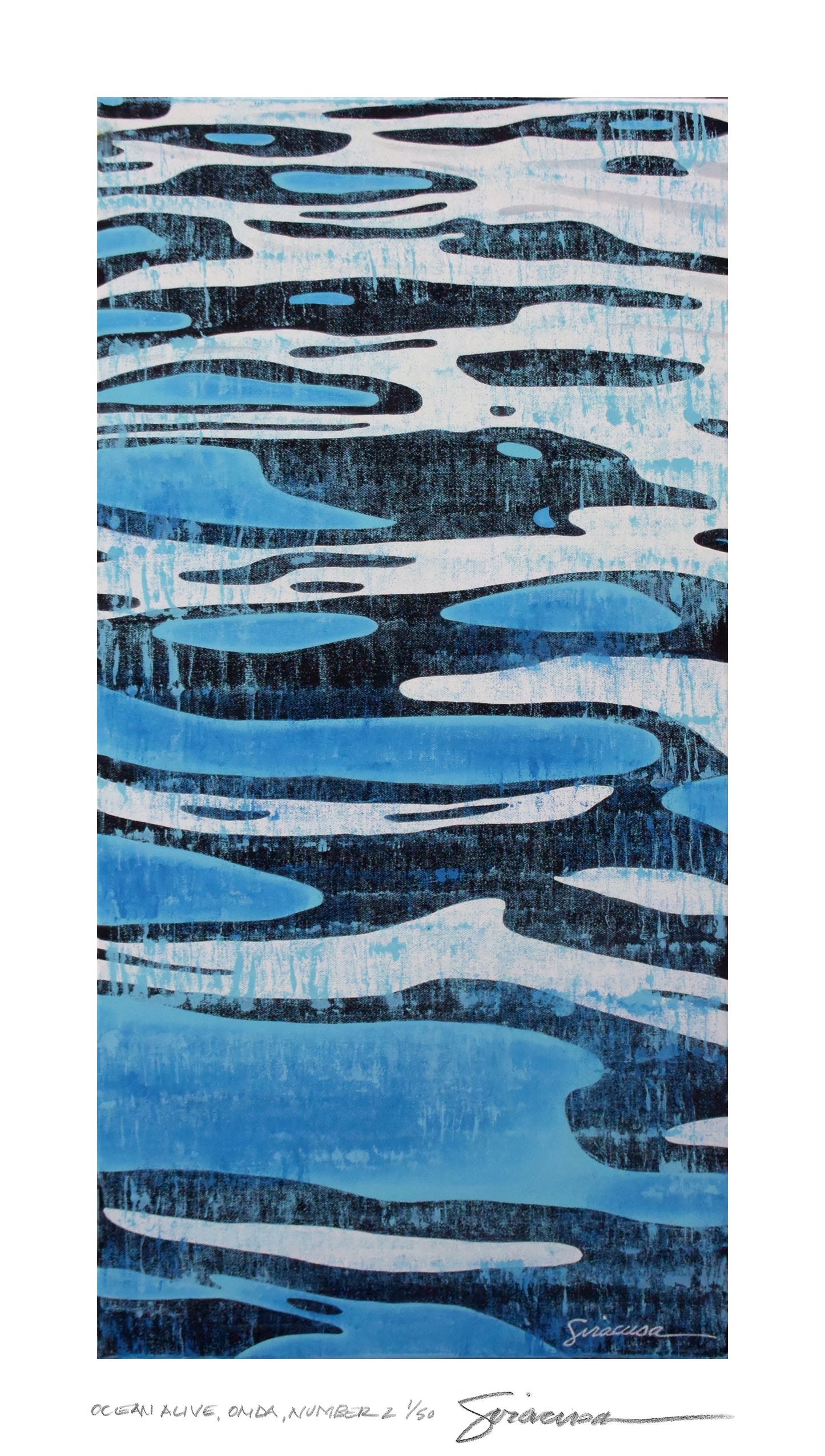 Ocean Alive, Onda, Number 2, Limited Edition Print, 8.5" x 15"