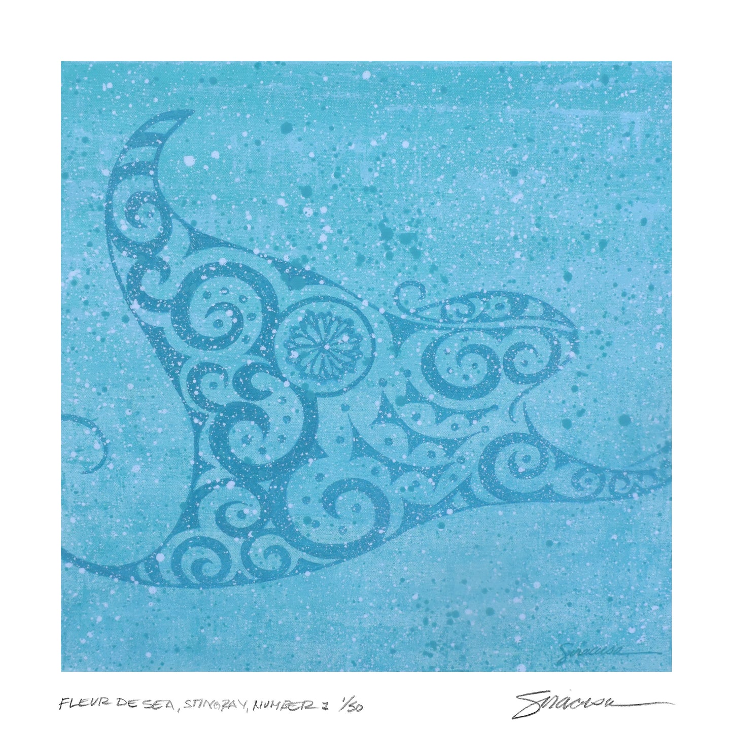 Fleur de SEA, Stingray, Number 1, Limited Edition Print