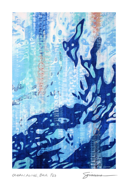 Ocean Alive, Baia, Limited Edition Print