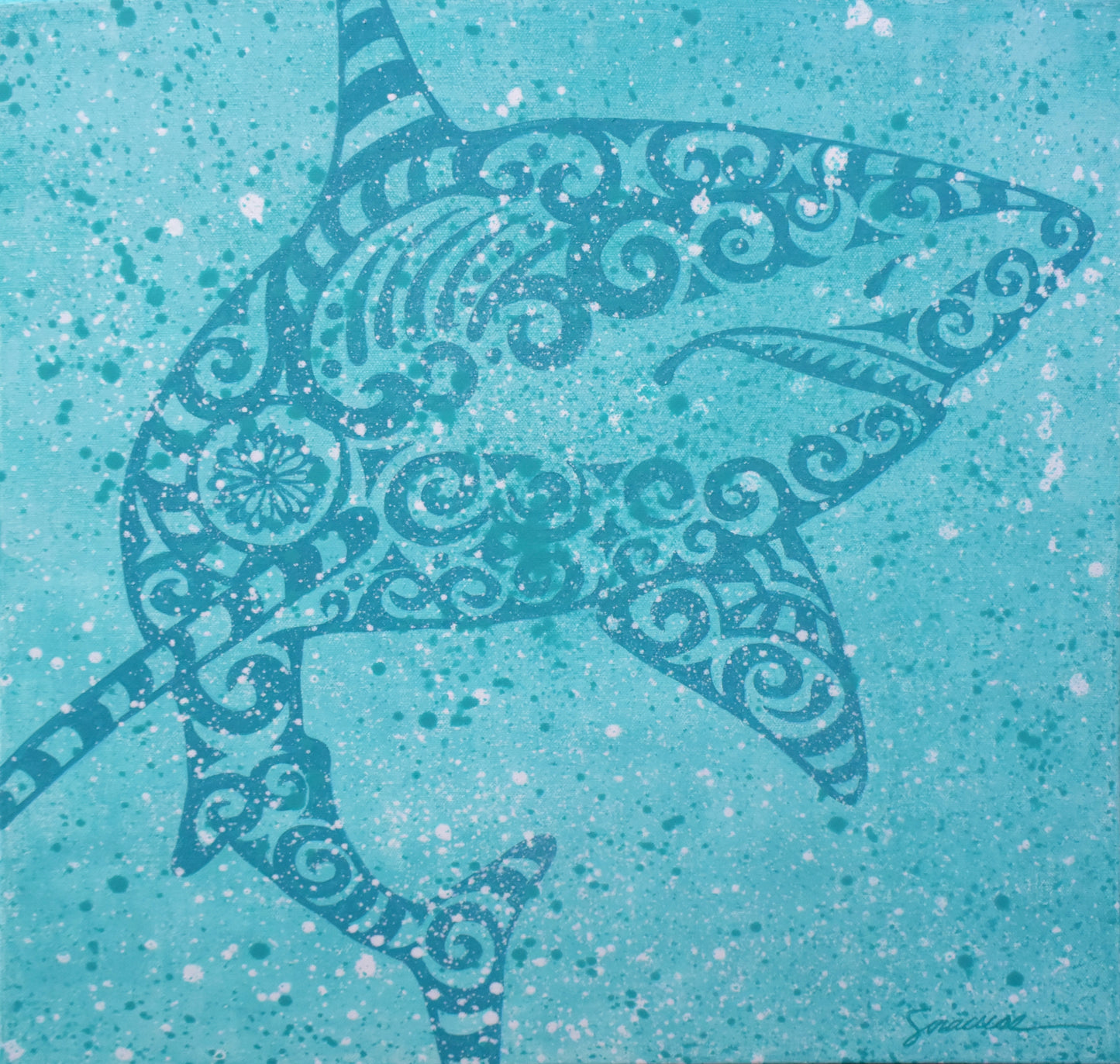 Fleur de SEA, Great White Shark, Number 1, Original