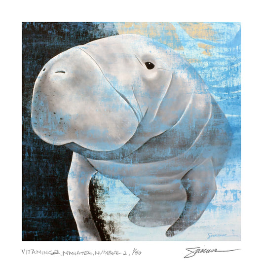 Vitamin SEA, Manatee, Number 1, Limited Edition Print