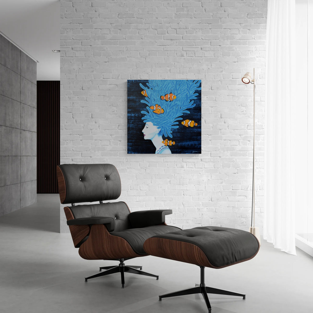 FantaSEA, Nefertiti with Anemone and Clownfish, Number 1, Original