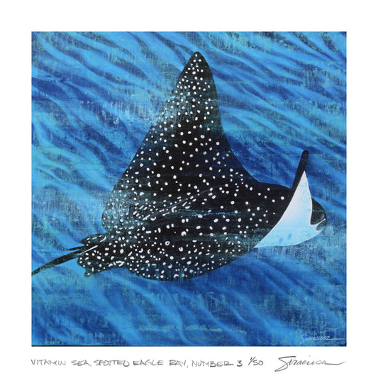 Vitamin SEA, Spotted Eagle Ray, Number 3, Limited Edition Print