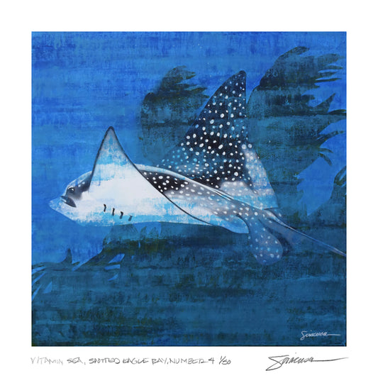 Vitamin SEA, Spotted Eagle Ray, Number 4, Limited Edition Print