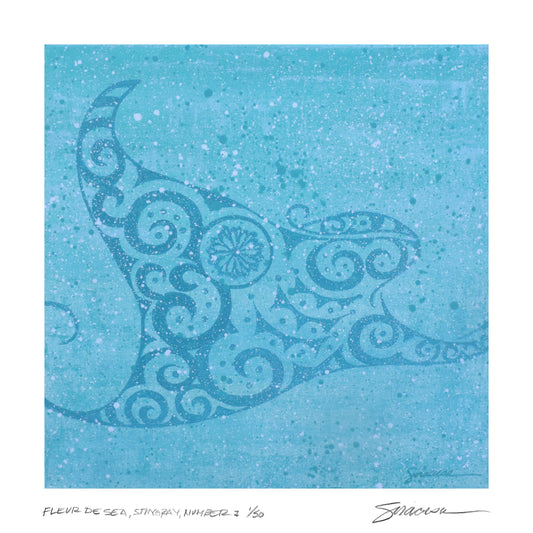 Fleur de SEA, Stingray, Number 1, Limited Edition Print